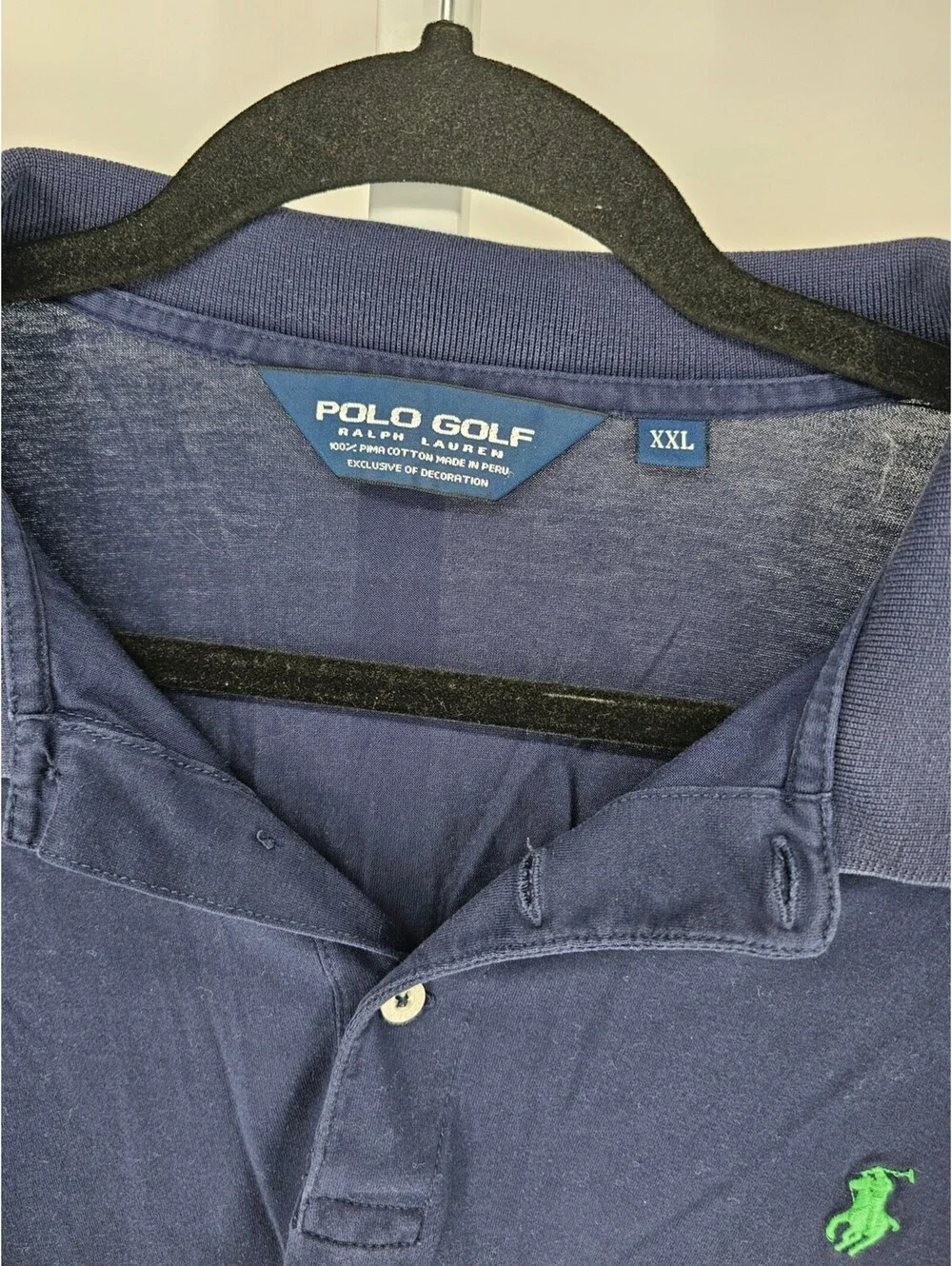Ralph Lauren Polo Golf Mens Sz XXL Short Sleeve Polo Shirt Blue